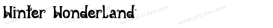 Winter Wonderland字体转换